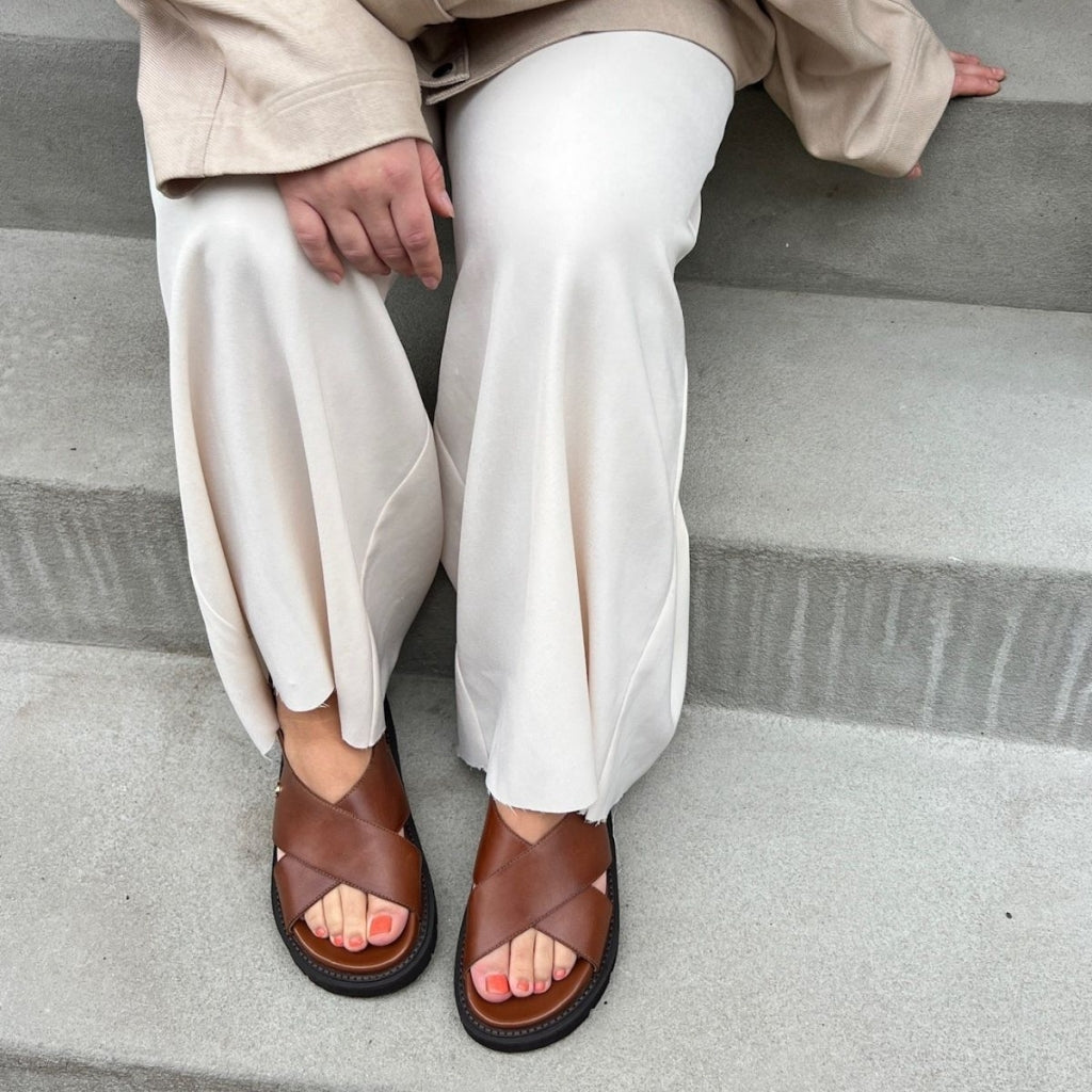 COPENHAGEN SHOES SUMMERTIME COGNAC Sandaler 0241 COGNAC