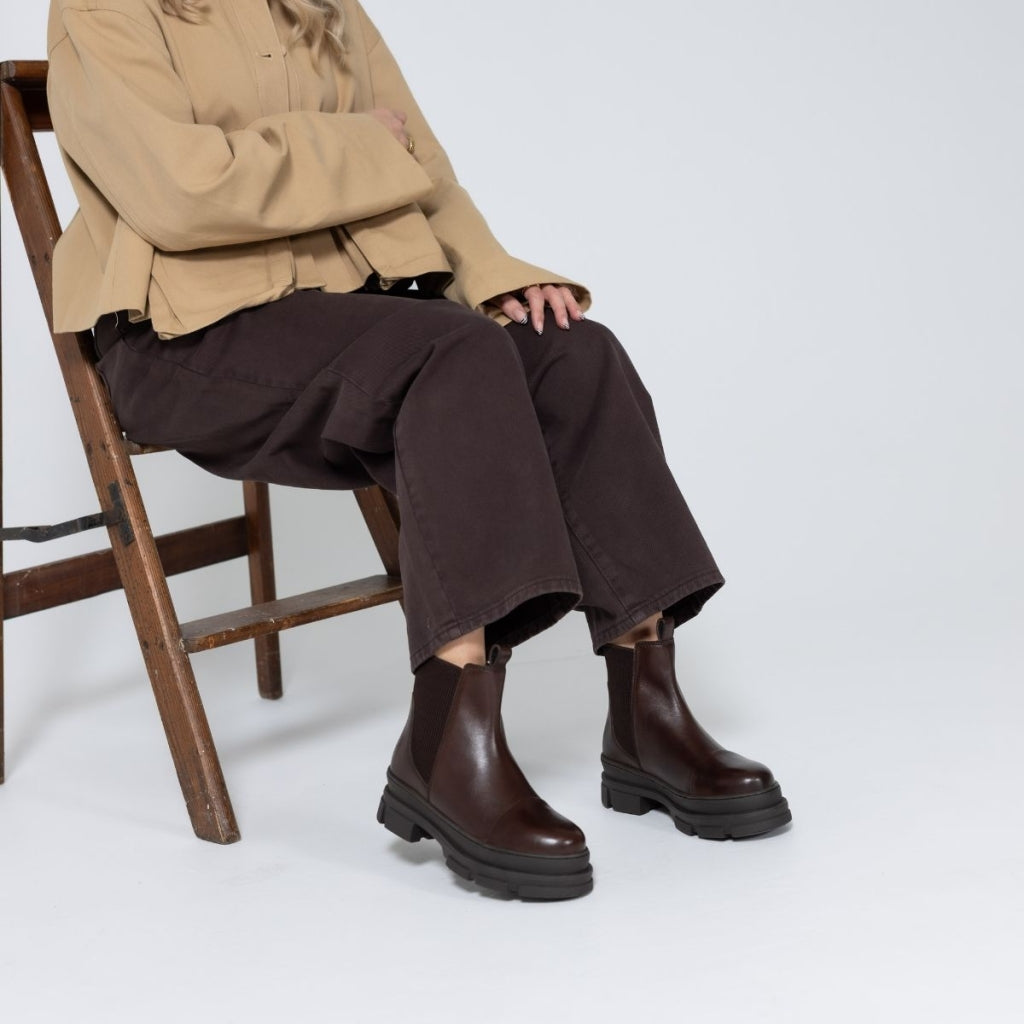 COPENHAGEN SHOES THE CELESTE LOW Støvler 004 Dark brown