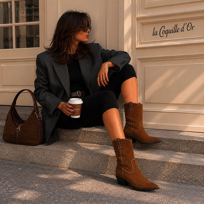COPENHAGEN SHOES THE COUTURE WALK S. Støvler 0134 TOBACCO