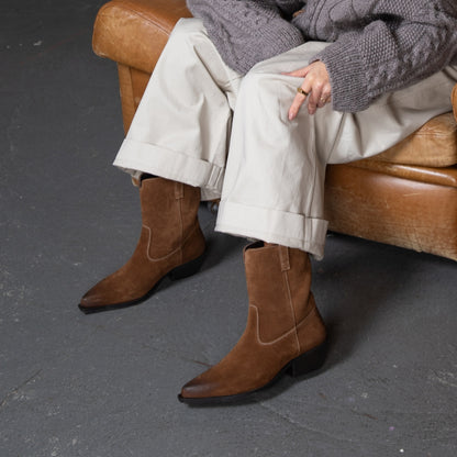 COPENHAGEN SHOES THE COUTURE WALK S. Støvler 0134 TOBACCO