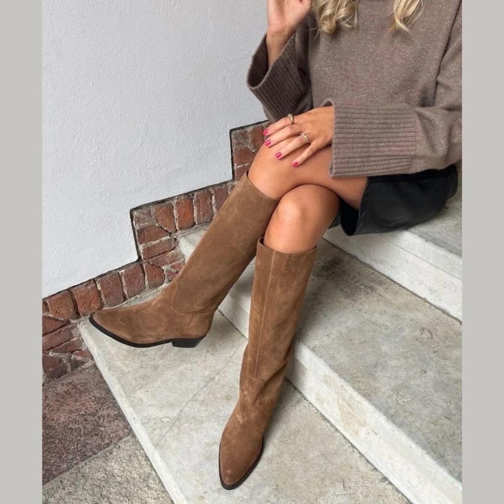COPENHAGEN SHOES THE NOTE BOOT Long boot 0241 COGNAC