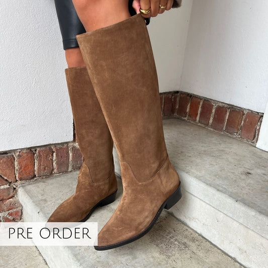 COPENHAGEN SHOES THE NOTE BOOT Long boot 0241 COGNAC
