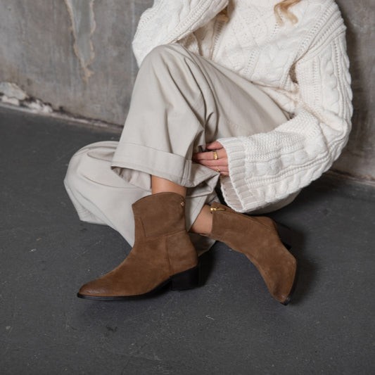 COPENHAGEN SHOES THE NOTE BOOT LOW S Støvler 0241 COGNAC