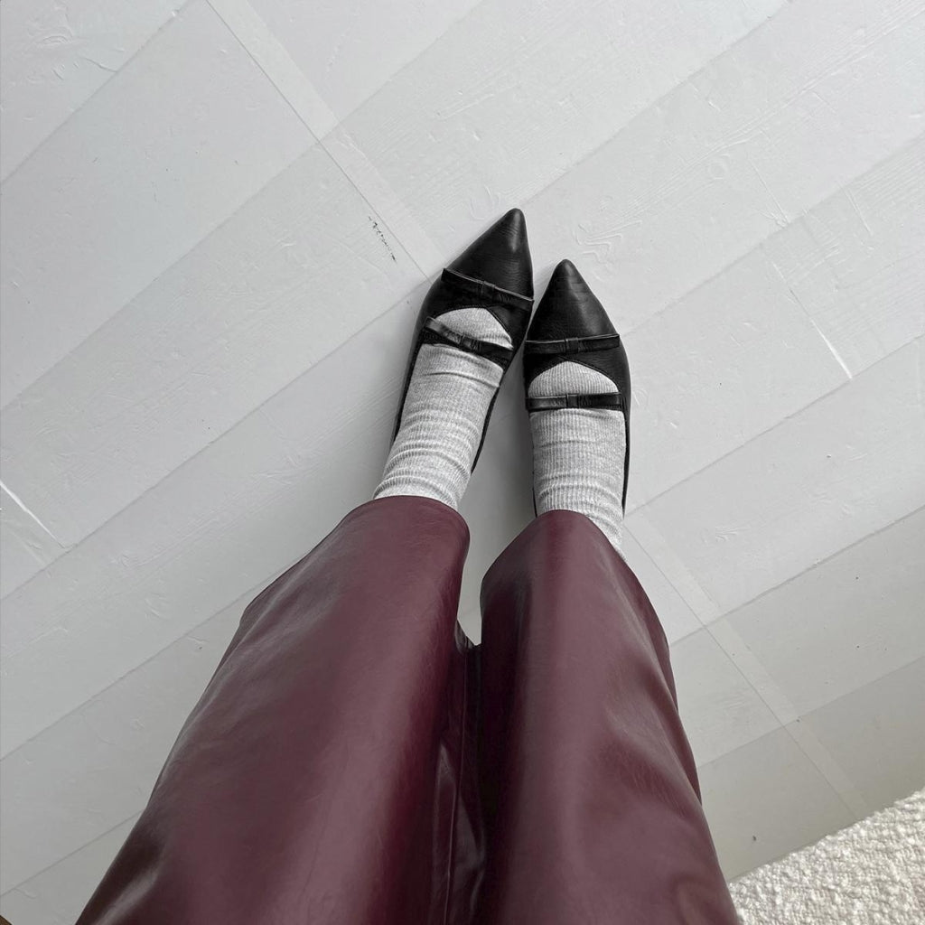 COPENHAGEN SHOES THE ONE - BLACK Ballerina 0001 BLACK