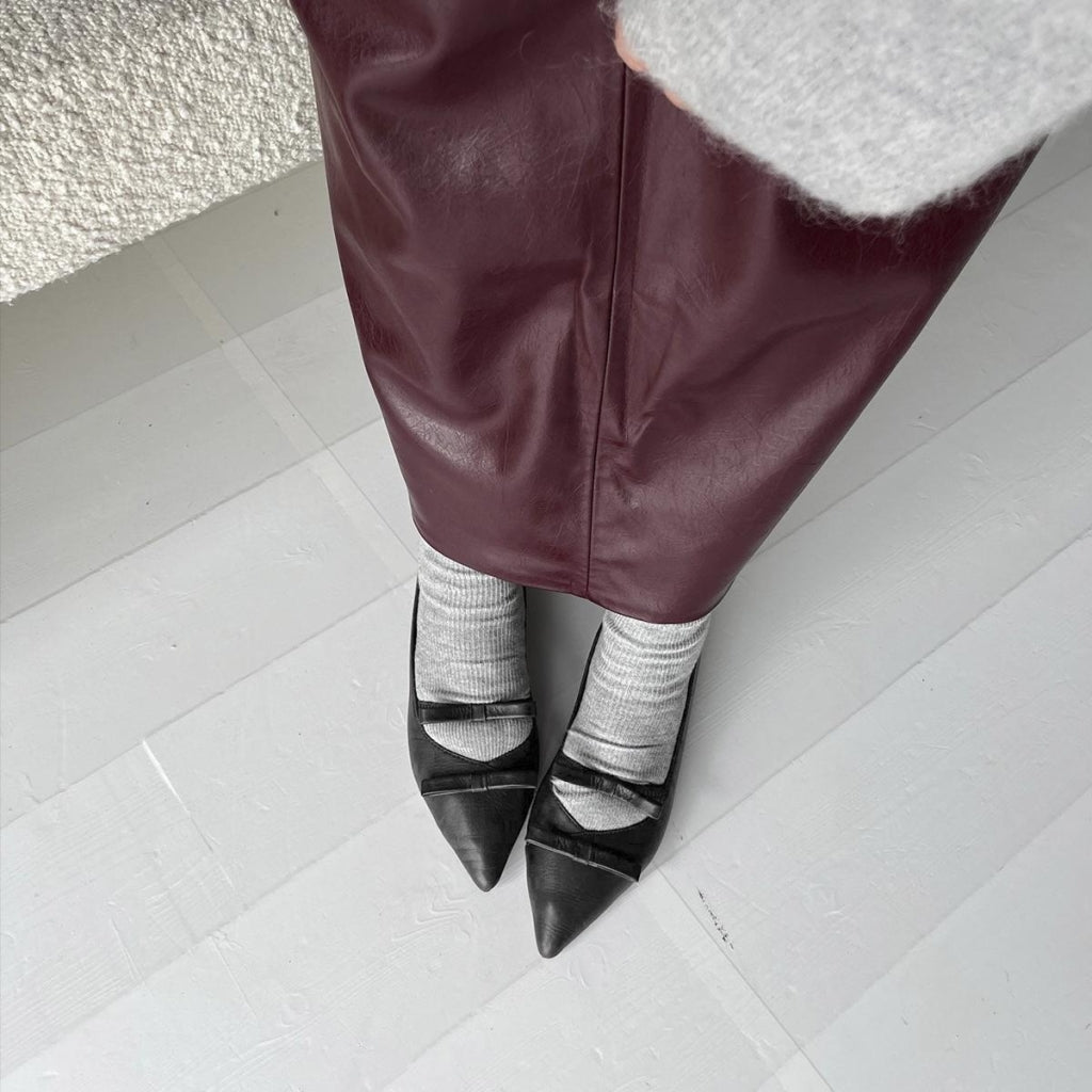 COPENHAGEN SHOES THE ONE - BLACK Ballerina 0001 BLACK