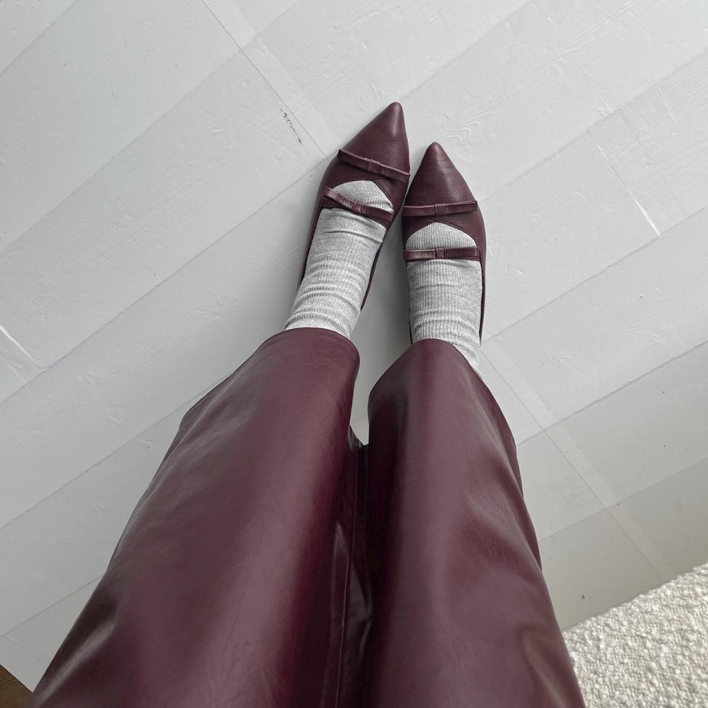 COPENHAGEN SHOES THE ONE - BORDEAUX Ballerina 2222 BORDEAUX