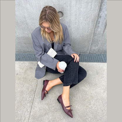 COPENHAGEN SHOES THE ONE - BORDEAUX Ballerina 2222 BORDEAUX