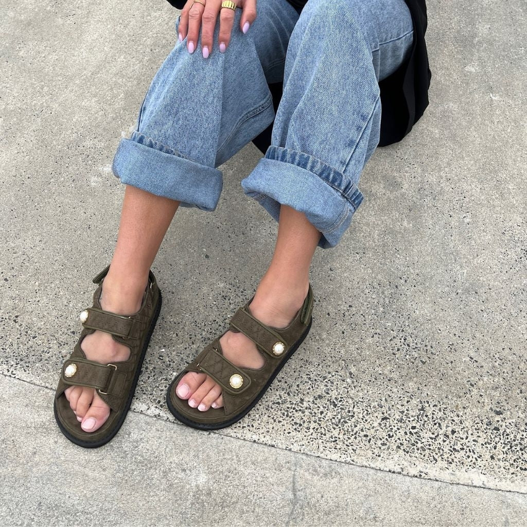 COPENHAGEN SHOES THE PEARL SANDAL Sandaler 100 ARMY GREEN