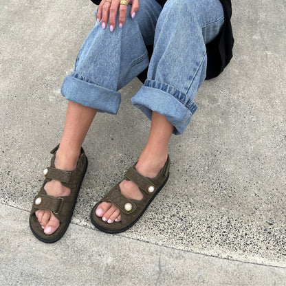 COPENHAGEN SHOES THE PEARL SANDAL Sandaler 100 ARMY GREEN