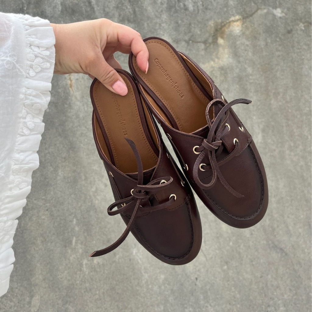 COPENHAGEN SHOES THE REAL MOVE L. Mules 0012 BROWN