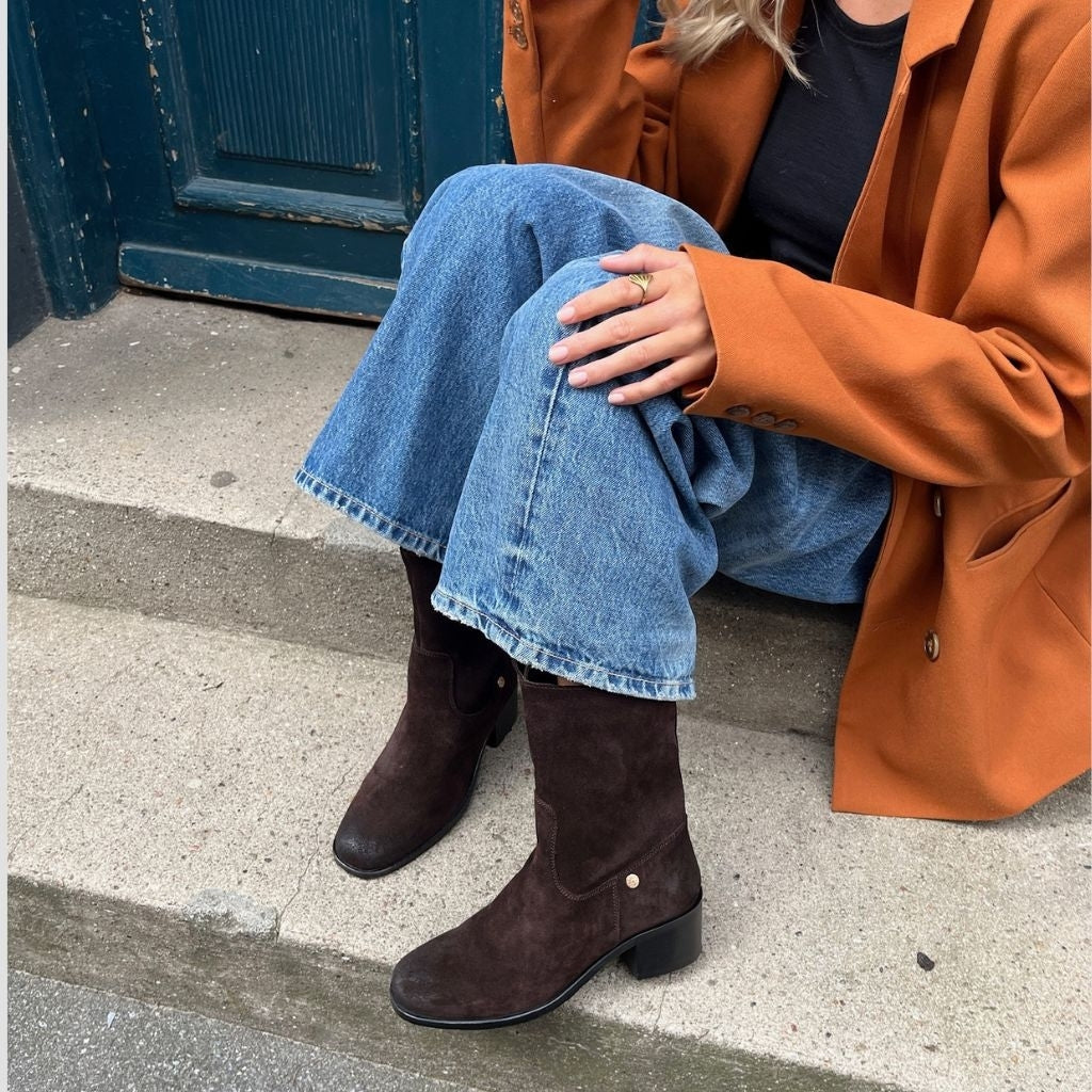 COPENHAGEN SHOES THE REAL WALKING SUEDE Støvler 0012 BROWN