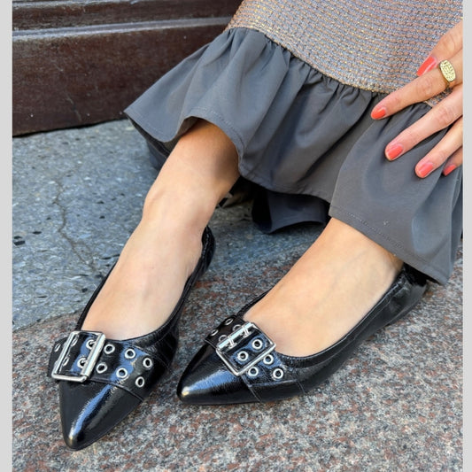 COPENHAGEN SHOES THE REASON WHY / BLK. PATENT / PRE ORDER. DELV BEGIN OF MAY Ballerina 0011 BLACK PATENT