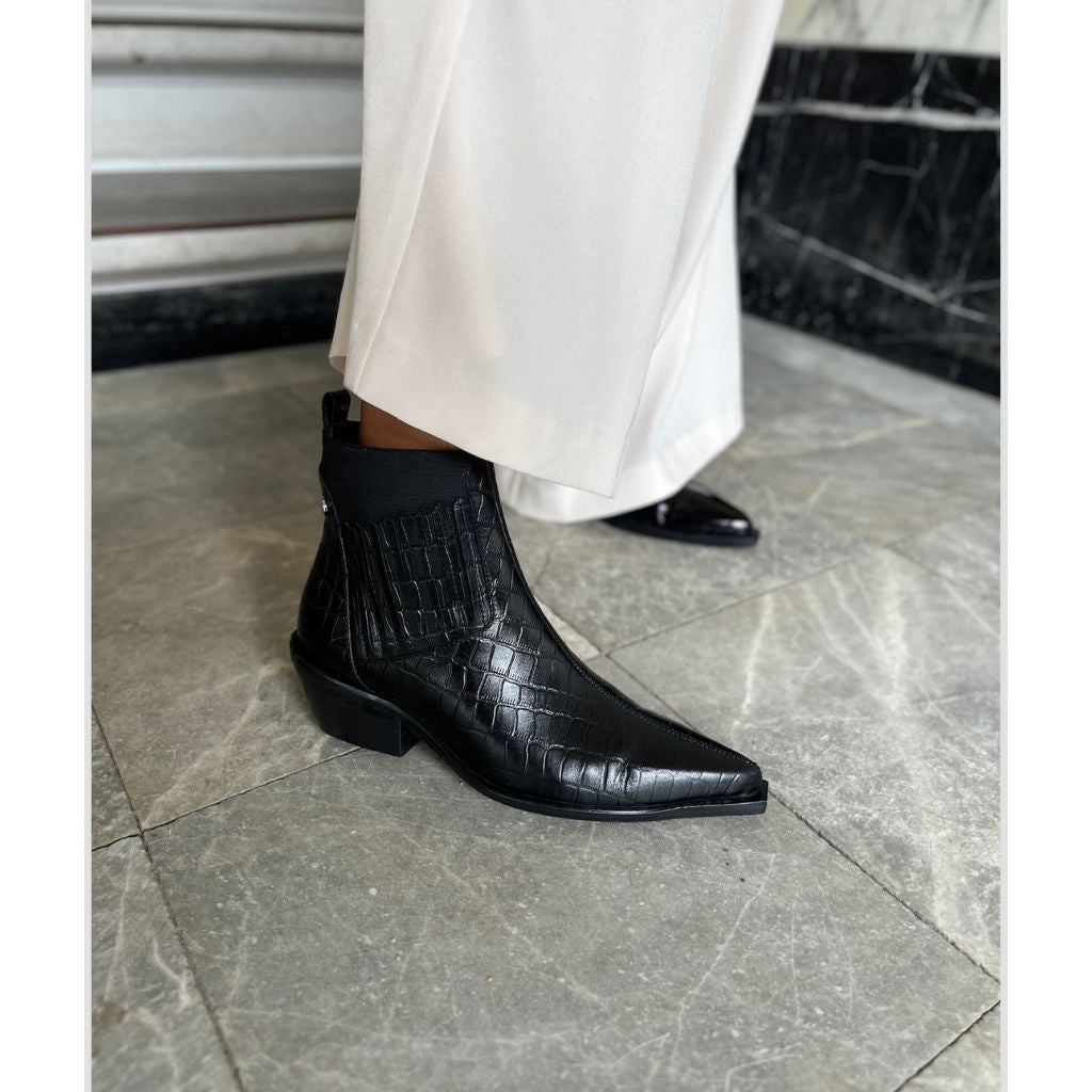 COPENHAGEN SHOES THE WALKING BOOT - LEATHER Støvler 0001 BLACK