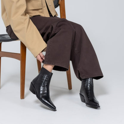 COPENHAGEN SHOES THE WALKING BOOT - LEATHER Støvler 0001 BLACK