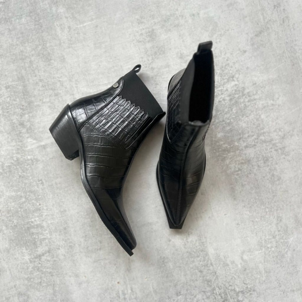 COPENHAGEN SHOES THE WALKING BOOT - LEATHER Støvler 0001 BLACK
