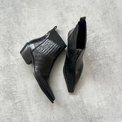 COPENHAGEN SHOES THE WALKING BOOT - LEATHER Støvler 0001 BLACK