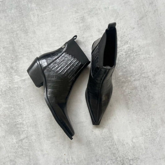 COPENHAGEN SHOES THE WALKING BOOT - LEATHER Støvler 0001 BLACK