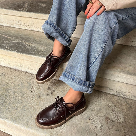 COPENHAGEN SHOES THE WALK LEATHER Shoe 0018 DK BROWN