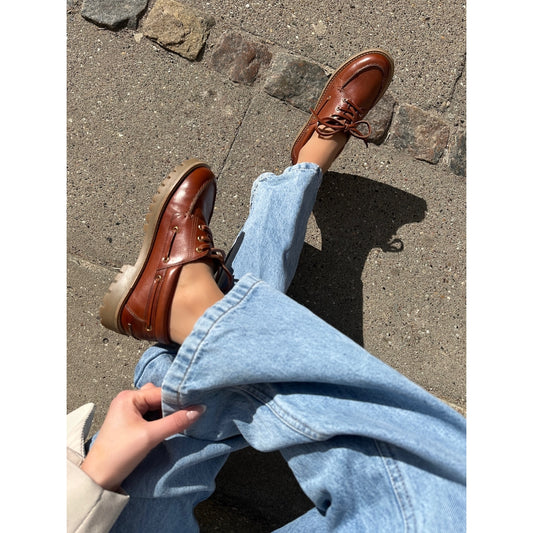 COPENHAGEN SHOES THE WALK LEATHER Shoe 0241 COGNAC