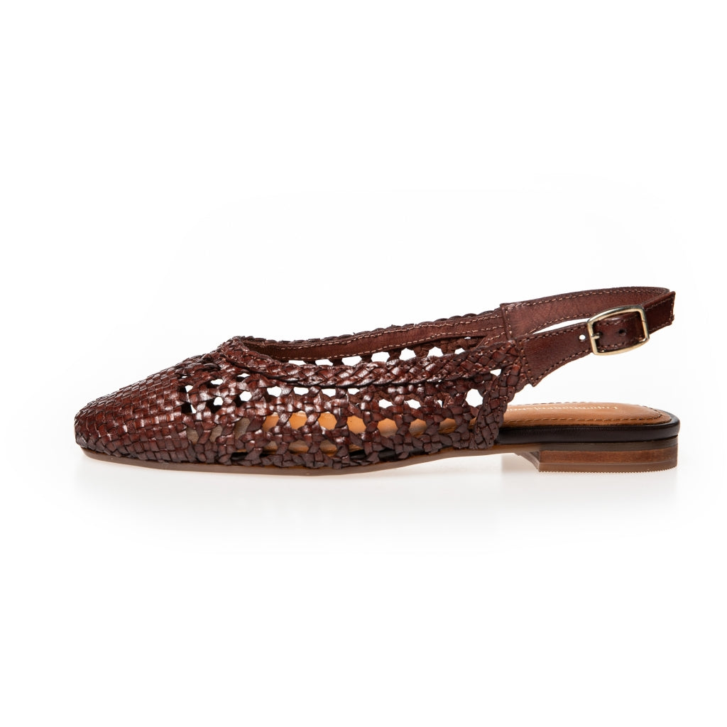 COPENHAGEN SHOES VALERIE Ballerina 0018 DK BROWN
