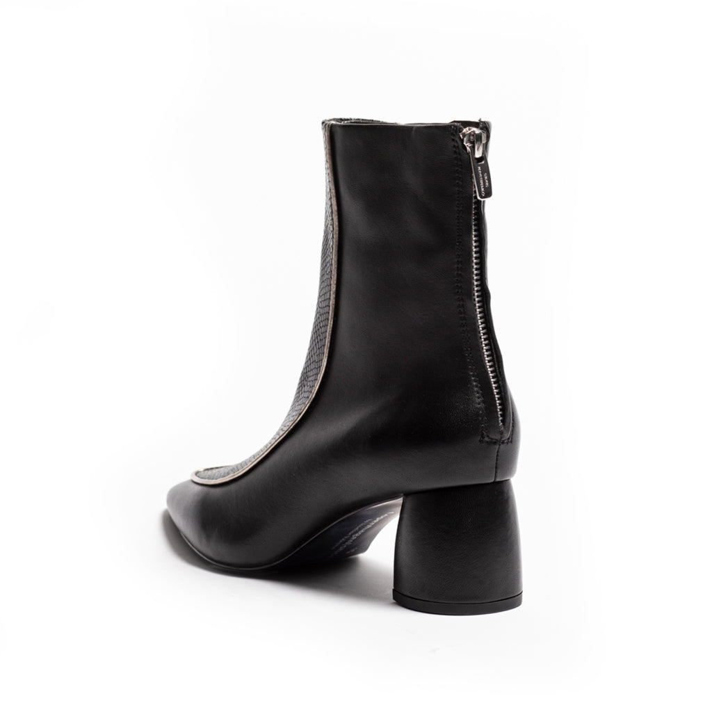 COPENHAGEN SHOES VIBES OF FASHION SNAKE /  Copenhagenshoes by Josefine Valentin Støvler 008 BLACK SNAKE (NO SIMILI)