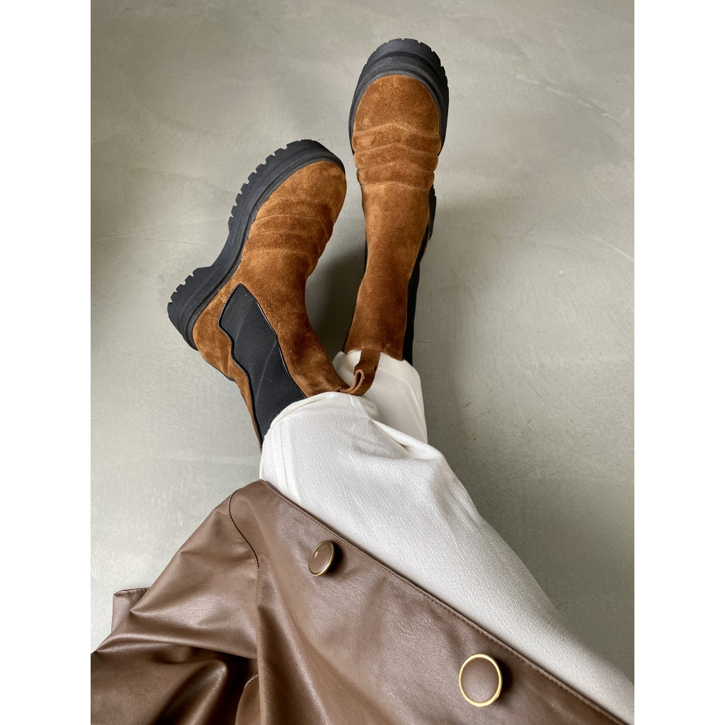 COPENHAGEN SHOES WATCH ME (SUEDE) Støvler 148 Cognac suede