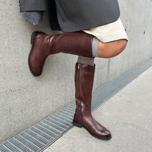 COPENHAGEN SHOES WHEN WE BREATHE Long boot 0012 BROWN