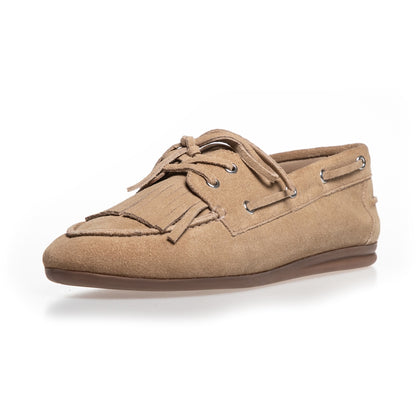 COPENHAGEN SHOES WHEN YOU MOVE S. Boat Shoe 0301 BISCUIT