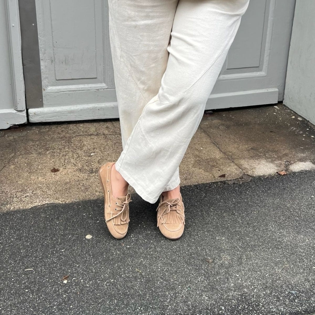 COPENHAGEN SHOES WHEN YOU MOVE S. Boat Shoe 0301 BISCUIT