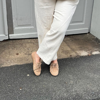 COPENHAGEN SHOES WHEN YOU MOVE S. Boat Shoe 0301 BISCUIT