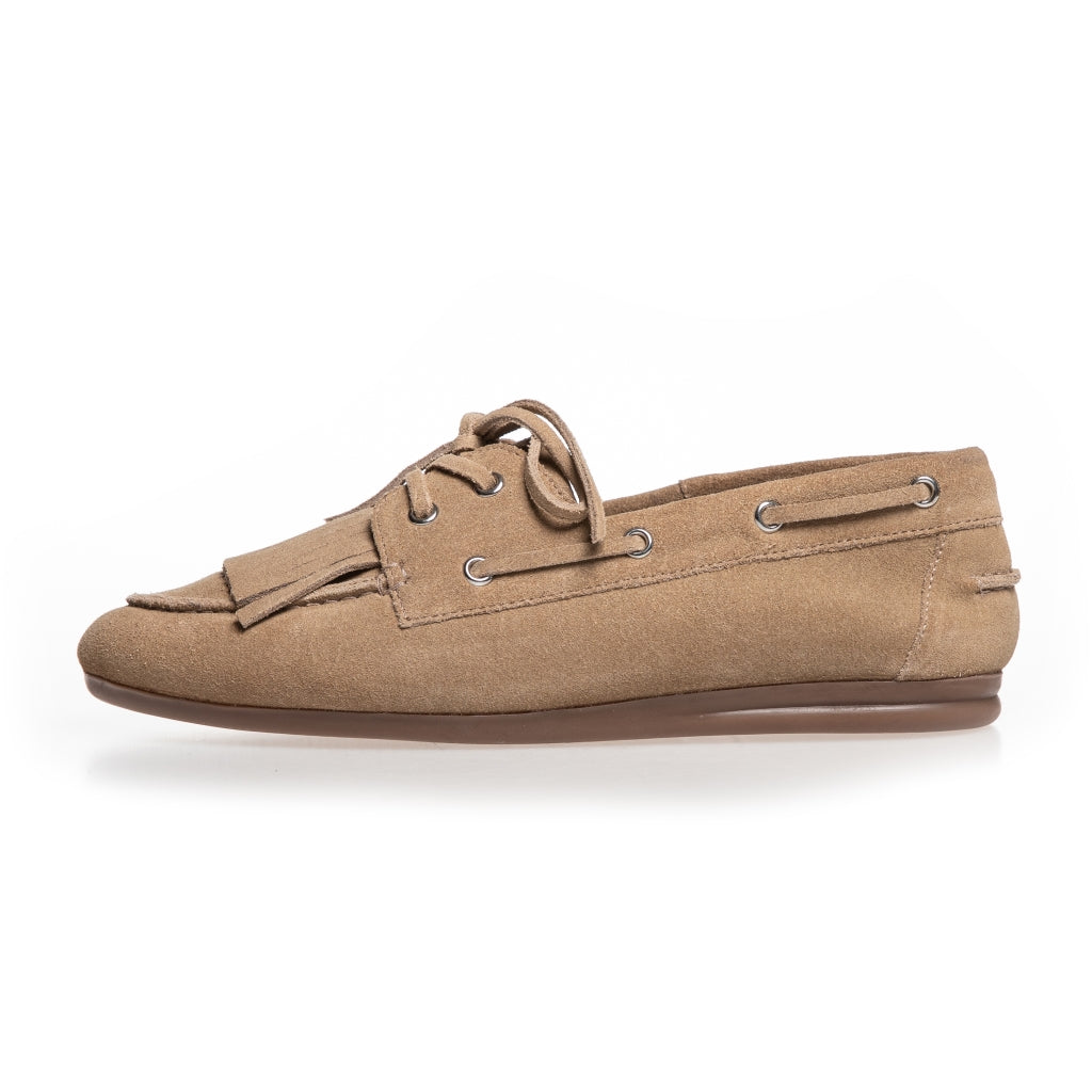 COPENHAGEN SHOES WHEN YOU MOVE S. Boat Shoe 0301 BISCUIT