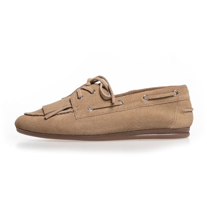 COPENHAGEN SHOES WHEN YOU MOVE S. Boat Shoe 0301 BISCUIT
