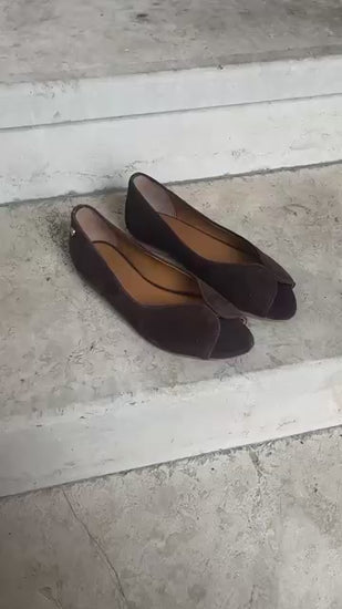 COPENHAGEN SHOES LIKE A MELODY PLAIN Ballerina 004 Dark brown