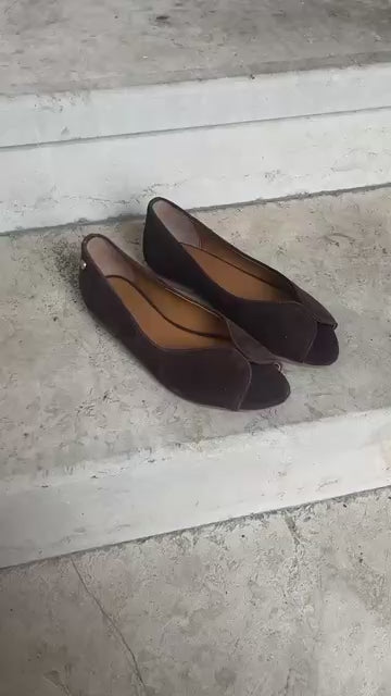 COPENHAGEN SHOES LIKE A MELODY PLAIN Ballerina 004 Dark brown