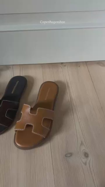 COPENHAGEN SHOES ALL FOR LOVE Slippers 0241 COGNAC