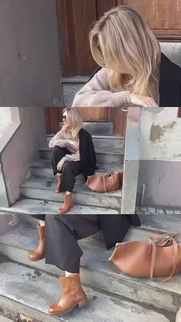 COPENHAGEN SHOES SAY MORE - BROWN/TAN Støvler 125 TAN