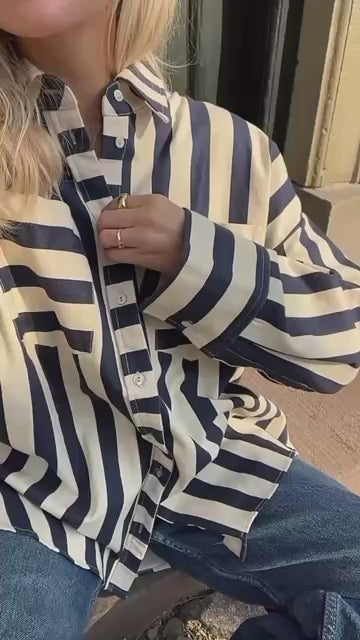 STORIES FROM THE ATELIER by COPENHAGENSHOES MY BELOVED SHIRT CLOTHES 224 Blue/Beige