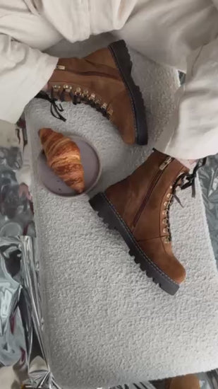 COPENHAGEN SHOES LIVING LIFE Støvler 148 Cognac suede