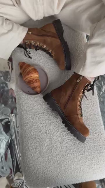 COPENHAGEN SHOES LIVING LIFE Støvler 148 Cognac suede