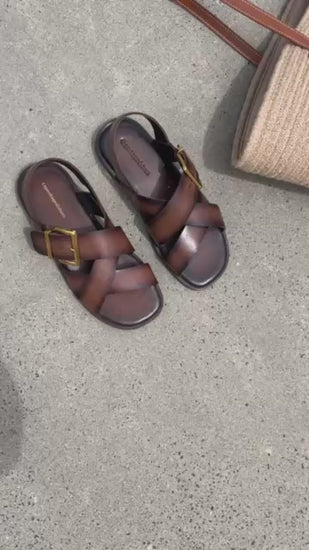 COPENHAGEN SHOES CECILE Sandaler 847 Dark Brown