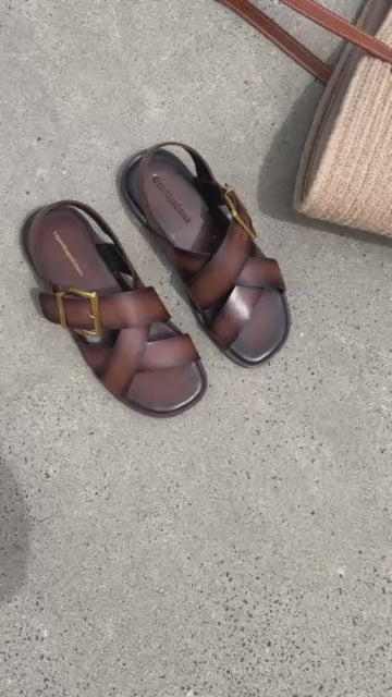 COPENHAGEN SHOES CECILE Sandaler 847 Dark Brown