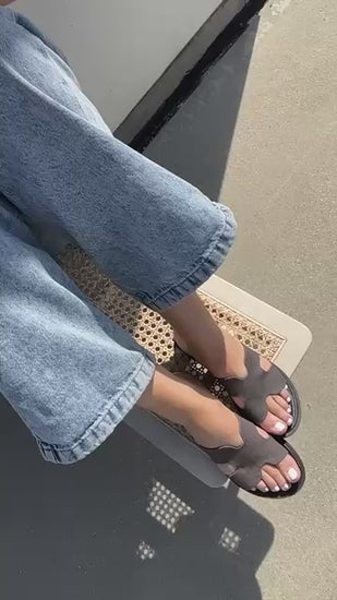 COPENHAGEN SHOES IVY - DENIM Slippers 0741 GREY DENIM