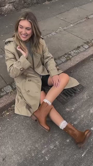 COPENHAGEN SHOES SAY MORE - BROWN/TAN Støvler 125 TAN