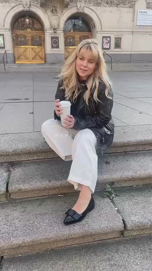 COPENHAGEN SHOES KEEP DREAMING PATENT Ballerina 0001 BLACK