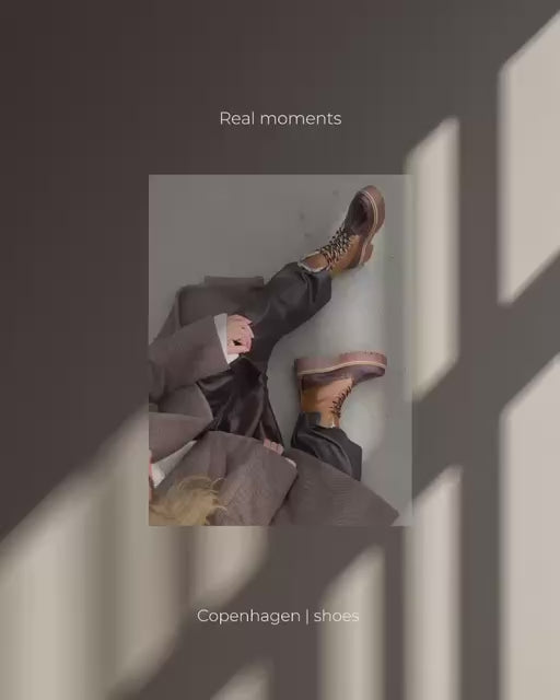 COPENHAGEN SHOES REAL MOMENTS Støvler 907 BROWN/COGNAC