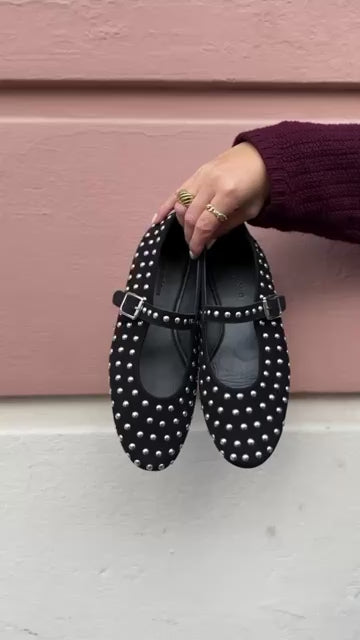 COPENHAGEN SHOES FOR A WHILE Ballerina 0001 BLACK