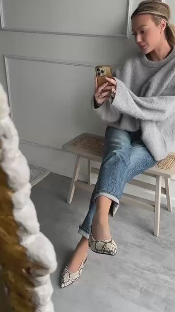 COPENHAGEN SHOES FOREVER AND EVER Ballerina 500 BLACK/CREAM