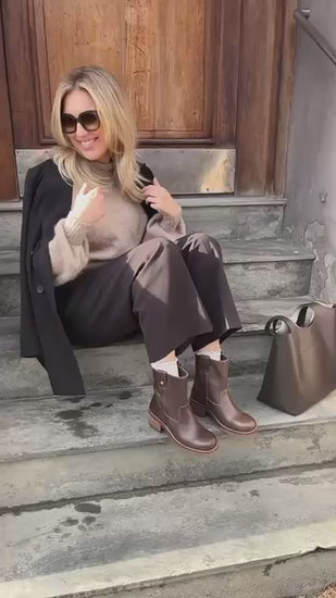 COPENHAGEN SHOES SAY MORE - BROWN/TAN Støvler 0012 BROWN