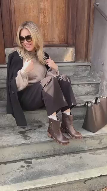 COPENHAGEN SHOES SAY MORE - BROWN/TAN Støvler 0012 BROWN