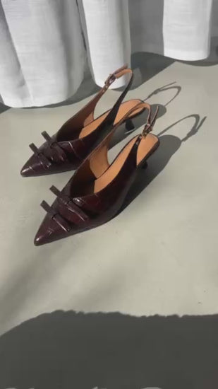 COPENHAGEN SHOES MY GOLD CR. Stiletter 004 Dark brown
